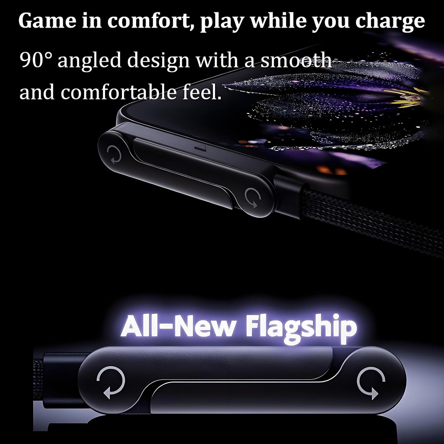 240W Type-C Fast Charge Cable with Phone Stand - Image 7